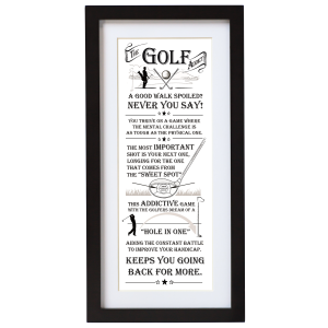 Framed Golf Wall Art